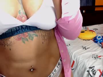 Busty coed Mia Kay is on her knees and swallowing a dick